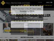 Tablet Screenshot of fallprotectionsystems.com